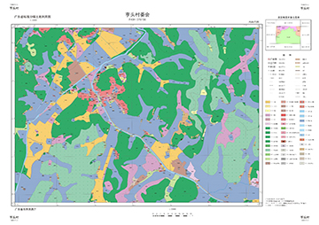 (1:5000标准分幅土地利用图样图(过程设计稿,非最终成果)