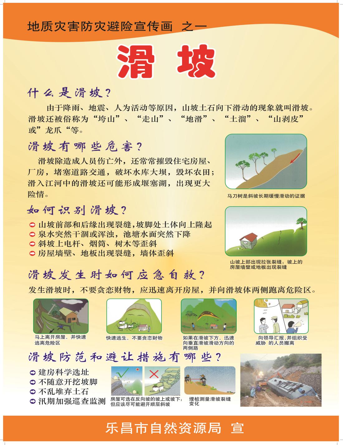 乐昌市自然资源局开展图说地质灾害防灾减灾知识宣传活动